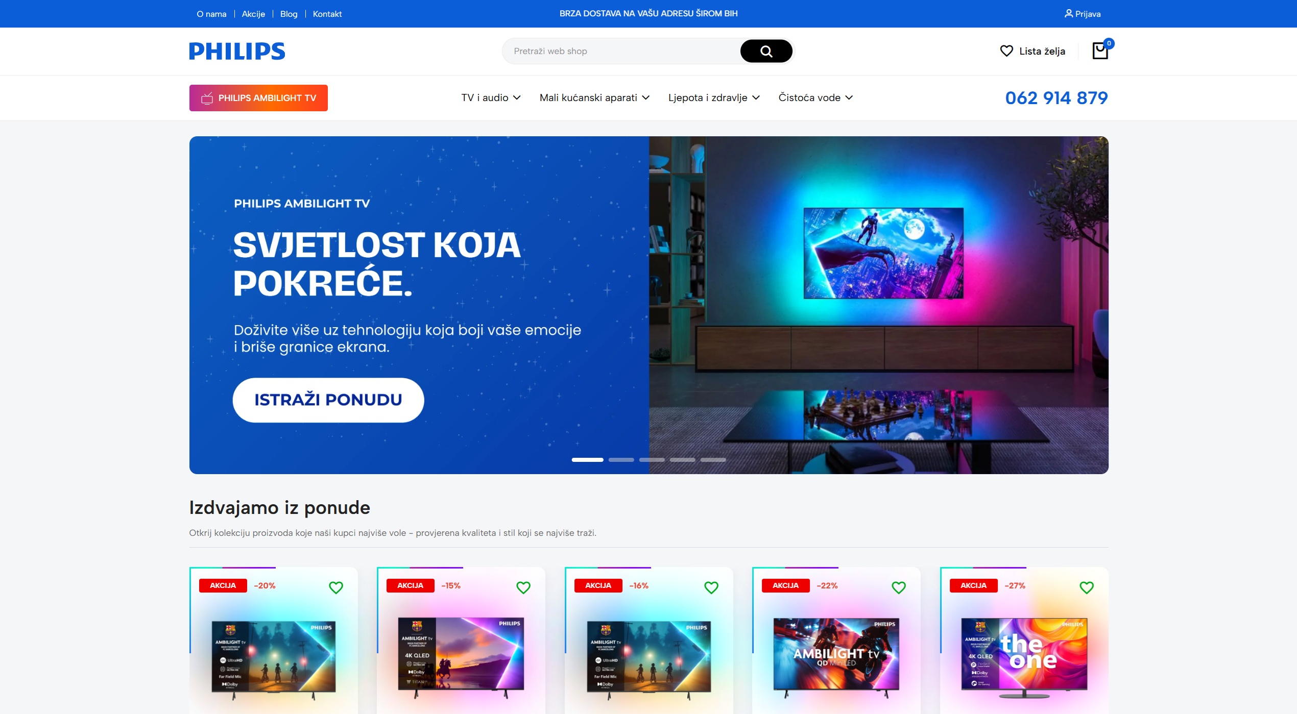 Lansiran novi web shop - kupiphilips.ba